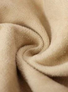 SHEIN CURVE+ Blue Plus Size Jeans Skinny Stretch Fleece Trousers Lined For Added Warmth - Dark Wash - View 4