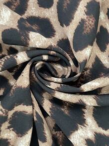 Celure 大码豹纹简约半身裙，休闲日常长款女装 - 彩色 - 查看 7