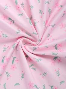 SHEIN Unity 夏季可爱碎花蕾丝边饰蝴蝶结吊带背心 - 彩色 - 查看 5