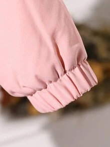 Baby Girls Thermal Lined Jacket, New Style For Autumn/Winter - Pink - View 6