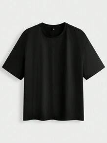 Manfinity RebelGame Plus Size Men's Loose Fit Chinese Dragon Graphic T-Shirt - Black - View 2