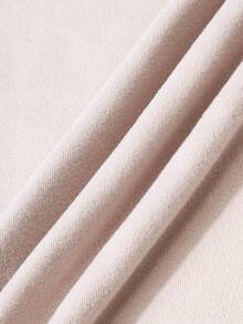 SHEIN LUNE 女士纯色羊毛圆领长袖 T 恤，秋冬 - 彩色 - 查看 5