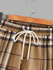 Manfinity Homme 2 Stück Herren Gestricktes Polohemd und Gewobene Shorts Set
