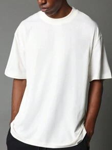 SUMWON Regular Fit Short Sleeve Essential Tee - Beige - View 3
