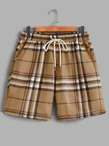 Manfinity Homme 2 Stück Herren Gestricktes Polohemd und Gewobene Shorts Set