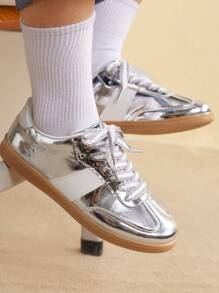 CUCCOO EASI 女士时尚创意独特设计优雅高品质运动鞋 - 銀色 - 查看 3