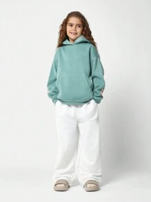 Áo Hoodie Oversized Thiết Kế Sumwon Quốc Tế, Áo Pullover Phong Cách Đường Phố, Thể Thao, Hoạt Động Thể Thao, Áo Sweatshirt Thể Thao Có Mũ dành cho Thiếu Nữ, Áo Sweatshirt Thể Thao Mềm Mại, Bộ Sưu Tập Thu Đông, Trang Phục Thường Ngày, Thời Trang Giới Trẻ, Thích Hợp Cho Hoạt Động Thường Ngày Và Kỳ Nghỉ - màu xanh lá - Xem 4