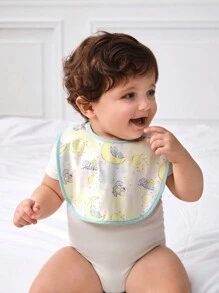 SHEIN X Care Bears 4pcs/Pack Cotton Cartoon Bear Print Baby Bibs, Suitable For Drooling Babies - Multicolor - View 6