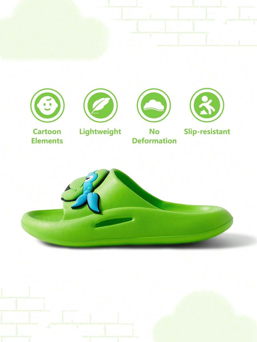 TEENAGE MUTANT NINJA TURTLES X SHEIN Cartoon Turtle Design Kids EVA