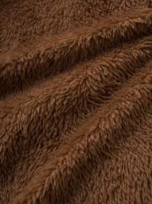 Manfinity VCAY Men's Woven Slim-Fit Stand Collar Zip-Up Thicken Jacket, Suitable For Winter - Brown - View 6