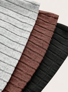 Muchica Damen gestrickte Schlaghosen, Mehrfachpackung, Lässig - Braun - Übersicht 4