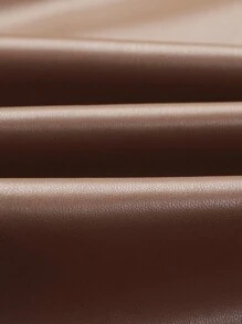 Manfinity EMRG 1pc Men's Plain Front Zip Up Long Sleeve Casual Jacket - Brown - View 5