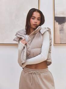 Musera Sport Cropped Puffer Vest, For Padel, Tennis, Pickleball