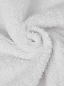 SHEIN Áo khoác lót có mũ in hình gấu hoạt hình nhiều màu cho bé gái tuổi mới lớn, ấm áp và giản dị cho mùa thu/đông - Hồng - Xem 5