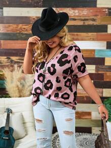 SHEIN Essnce Áo thun nữ ngắn tay cỡ lớn dáng rộng, thích hợp cho mùa hè - trắng - Xem 8