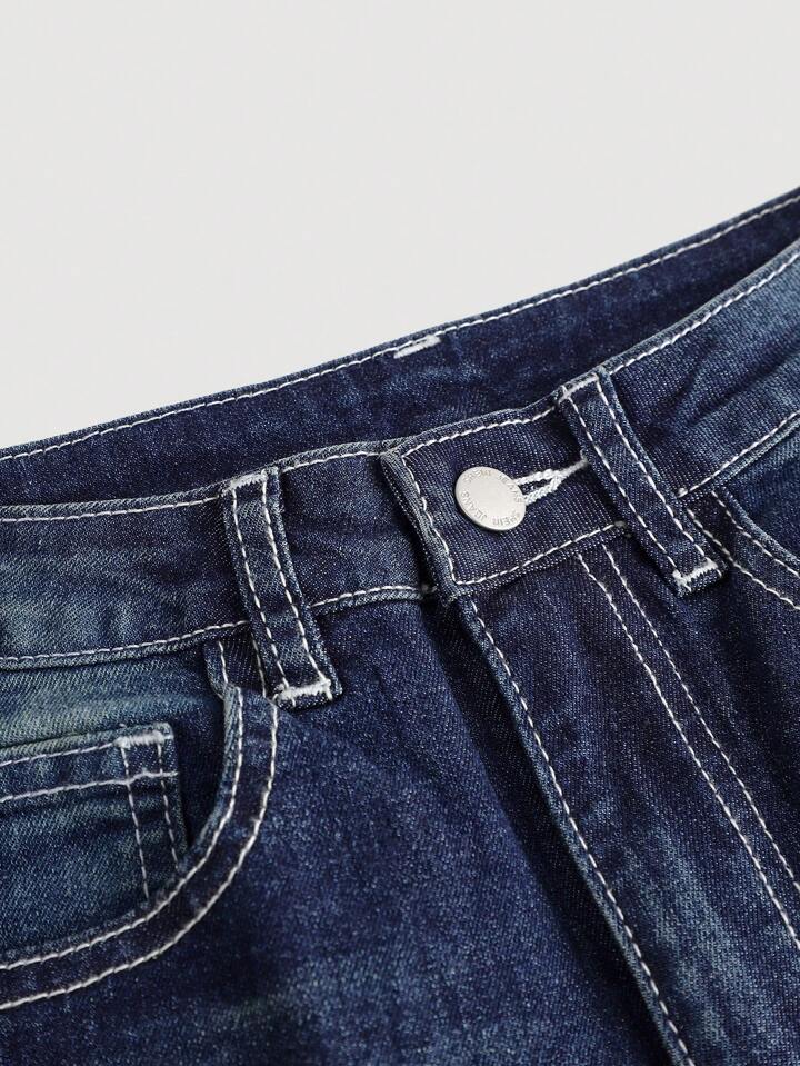 SHEIN Girlism Tween Girls Fashion Y2K Low Waist Vintage Rhinestone Butterfly Embroidered Denim Flare Leg Jeans, Girls Fall Winter Clothes Back To School Outfits