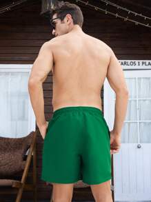 Manfinity Swimmode Pantaloncini casual da uomo con stampa di cartoni animati e lacci frontali