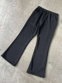 Manfinity Roghcode Pantaloni della tuta casual da uomo con stampa a lettera e vita con cordoncino