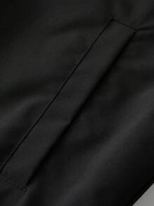 Manfinity Homme Conjunto de chaqueta y pantalones informales con estampado de letras para hombres, otoño