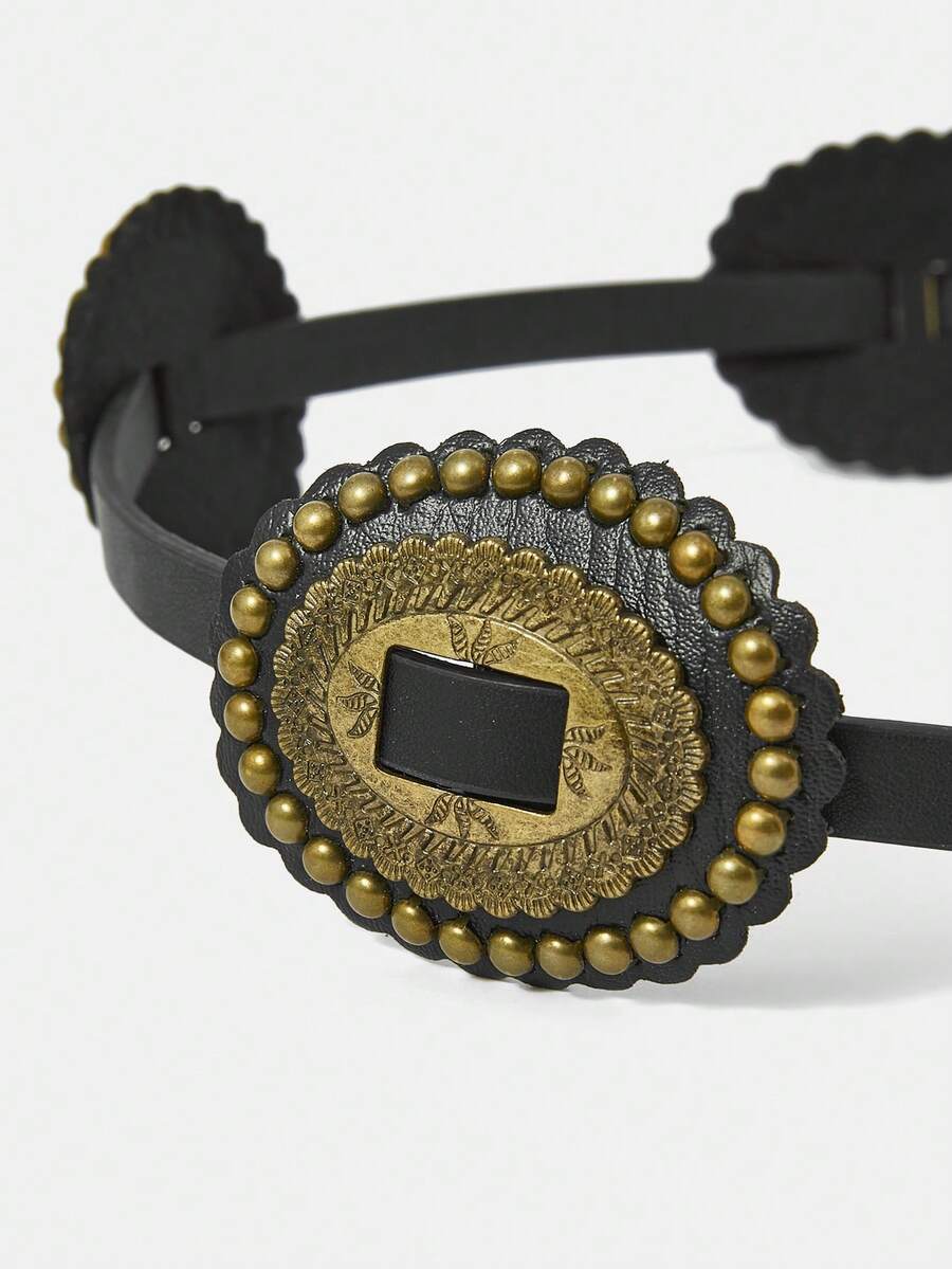 SHEIN SXY 1pc Women's Sexy, Street Metal/Metallic Asymmetric Vintage