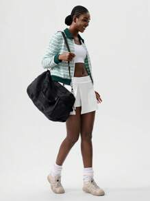 VARSITIE Cold Autumn And Winter Contrast Stripes Women Outdoor Jackets