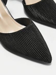 CUCCOO BIZCHIC Women's Fashionable Party Pink High Heel Pumps - Black - View 7