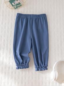 Cozy Pixies Baby Mädchen einfache Elastikbund Lässig Loose Hosen - marineblau - Übersicht 6