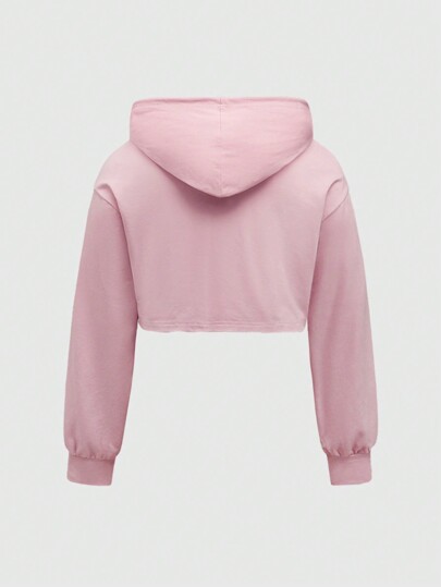 Grunge Punk Sweat-shirt à capuche de grande taille avec imprimé squelette crâne court