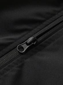Manfinity Homme Conjunto de chaqueta y pantalones informales con estampado de letras para hombres, otoño