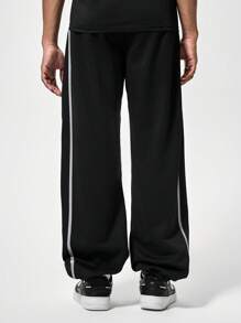 Teen Boys' Casual Contrast Trim Sweatpants, Spring/Autumn