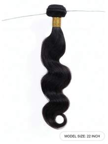 1PC Tóc bó Body Hair Tóc người chưa qua xử lý 1 Bó Tóc người nguyên chất Tóc nối Màu tự nhiên Đen cho Phụ nữ Tóc - Natural Black - Xem 2