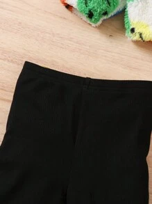 SHEIN 2 pièces/ensemble Haut en polaire réversible surdimensionné et ensemble de pantalon pour jeunes filles, convient pour le port casual en automne et hiver - Multicolore - Voir 5