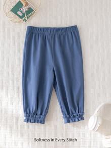 Cozy Pixies Baby Mädchen einfache Elastikbund Lässig Loose Hosen - marineblau - Übersicht 1