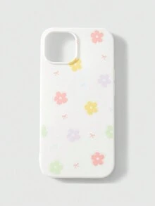 ROMWE Kawaii Ốp lưng điện thoại in hoa, tương thích với iPhone - Nhiều màu - Xem 1