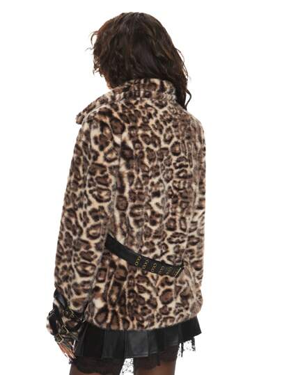 ジャケット・アウター archive grunge leopard fur jacket y2k 00s archive leopard fur jacket grunge - メルカリ