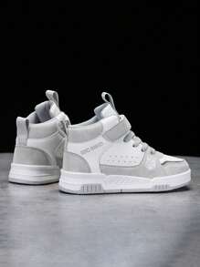 Autumn/Winter Thermal Lined Fashion Contrast Color Sneakers For Teenage Boys, Comfortable Warm Slip-Resistant Soles Casual Shoes Colorful Sneakers - Multicolor - View 4