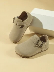 1 par de sandalias planas unisex amigables para niños, zapatos casuales para exteriores para niños, para primavera y otoño