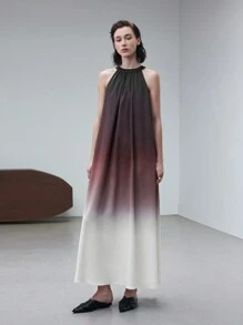 Ontre 安卡拉渐变细肩带女式连衣裙优雅展现无袖可搭配 - 彩色 - 查看 7