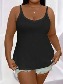 SHEIN Clasi Plus Size Solid Color Camisole Top