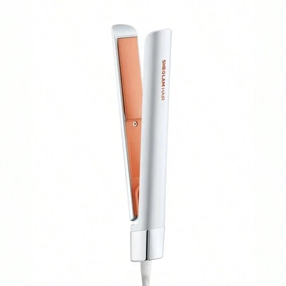SHEGLAM HAIR Travel Buddy Mini Hair Straightener,Mini Hair Straightener,Hair Straightener And Curler Iron 2 In 1,Hair Care Without Damaging Hair,Creating Smooth Styling,30s Fast Heating & 2 Temp Levels,360°Swivel Cord,Wide Voltage Design To Meet Global Travel Needs Flat Iron - EU Plug Birthday Gift Holiday Pink Vibe Makeup Travel School Festivals Rose Present Girl Charm Hair Care Mother's Day Fancy Fashion Rave Party