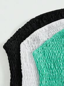 SHEIN LUNE 大码女式纯色休闲无袖吊带背心