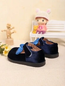 Beautiful Girls Bowknot Adorable Shoes, Suitable For Spring And Autumn - Blue - View 2