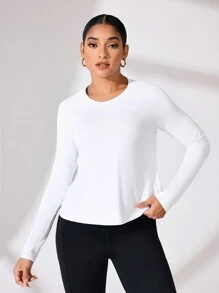 Easithlete Áo ba lỗ thể thao Cut Out Back thấm hút mồ hôi, áo ba lỗ tập luyện - trắng - Xem 5