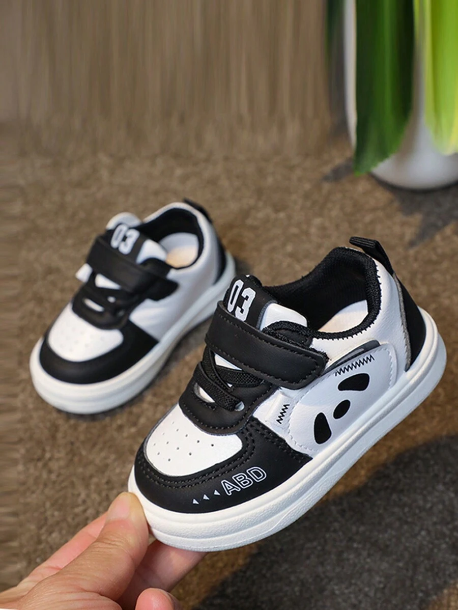 1 Pair Cute Bear Head Decor Casual Sport Shoes For Kids