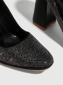 CUCCOO SZL 女士粉色时尚高跟鞋 - 黑色 - 查看 3