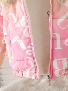 2 件套年轻女孩长袖针织牛仔效果夹克 + 罗纹针织上衣搭配彩色网眼公主裙，春秋季 - 粉色 - 查看 6