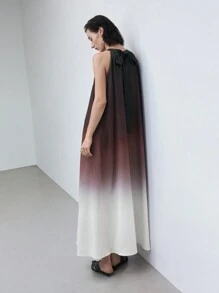 Ontre 安卡拉渐变细肩带女式连衣裙优雅展现无袖可搭配 - 彩色 - 查看 2