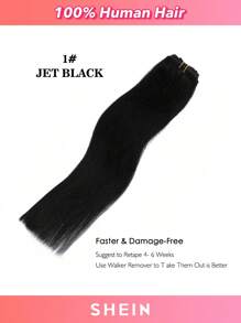 Halo Invisible Wire Human Hair Extensions With Transparent Headband Adjustable Size Removable Secure Clips Hair Extensions - S1 - View 3