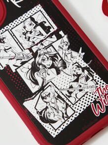 Winx Club X ROMWE Funda de teléfono con forma de manzana roja para niña rockera - Multicolor - Ver 4