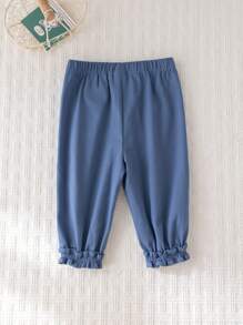 Cozy Pixies Baby Mädchen einfache Elastikbund Lässig Loose Hosen - marineblau - Übersicht 2